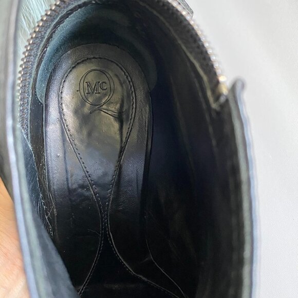 Alexander McQueen Women's Leather Ankle Boots Sz 10 - Picture 10 of 16